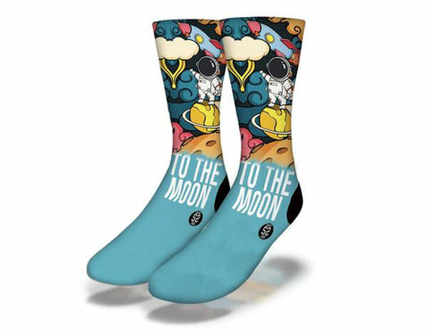 COSMIC CRYPTO TO THE MOON! Funny Crypto Socks