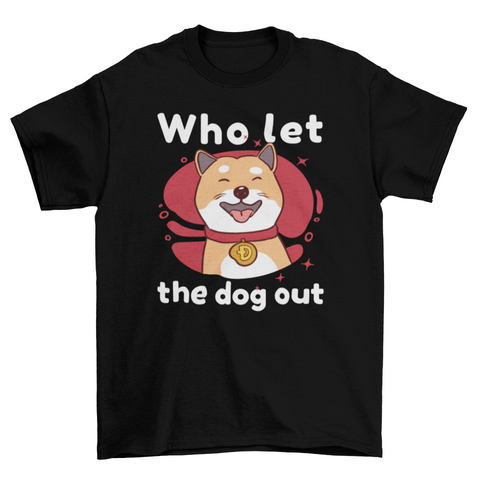 Dogecoin collar dog t-shirt