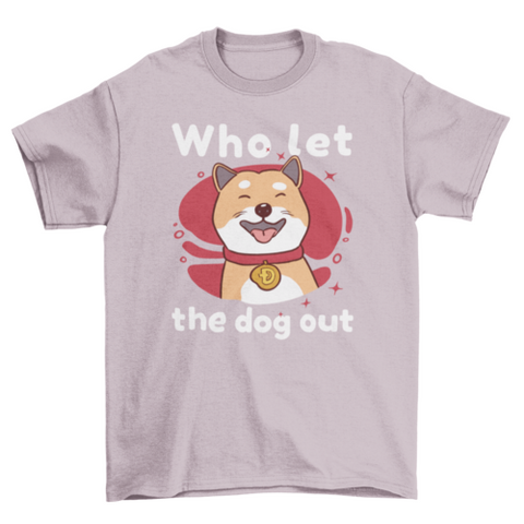 Dogecoin collar dog t-shirt